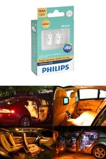 2x Philips 194 LED Amber Yellow High Power T10 5730 Light Bulbs Lamp W5W 192 168