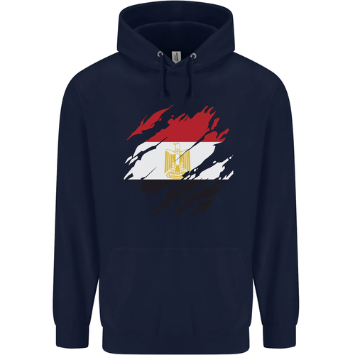 Torn Egypt Flag Egyptian Day Football Childrens Kids Hoodie - Picture 86 of 88