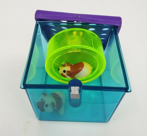 VINTAGE 1992 KENNER LITTLEST PET SHOP HURRYING HAMSTERS w/ HAMSTER WHEEL + WATER - Photo 4 sur 7