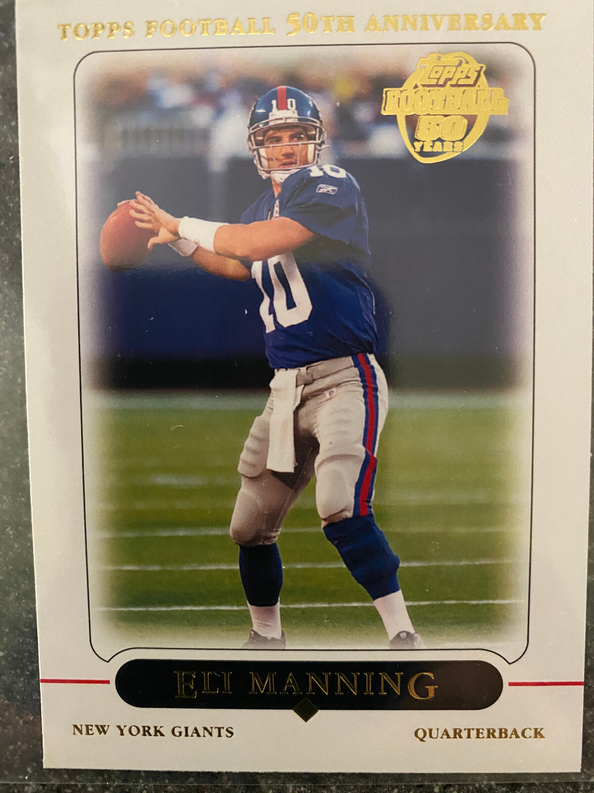Eli Manning Topps 50th Anniversary card 9 2005 rookie eBay