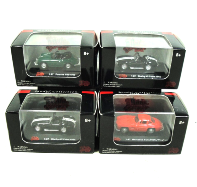 #ad Mercedes Benz 300SL 1:87 High Speed Model Collection w Porsche 2 Cobra HO $29.94