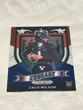 2021 Panini Prizm Draft Picks Red White Blue RWB Zach Wilson Crusade BYU #168