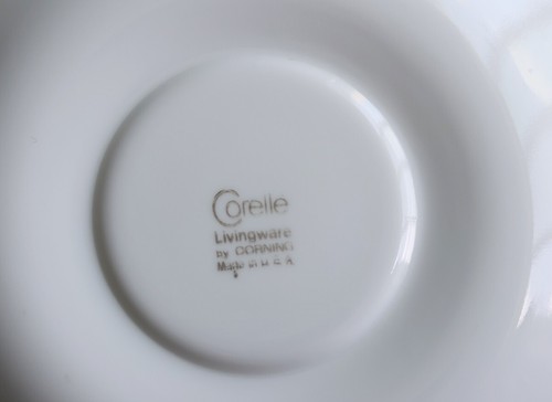 Set of 6 Corelle by Corning Ware Crazy Daisy Spring Blossom Green Cups & Saucers - Picture 11 of 12