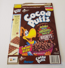 Vintage 1995 Cocoa Puffs Trial Size 6.25 Oz. Empty Cereal Box Cuckoo Close-Up