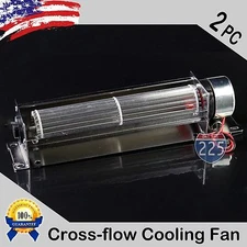 2pcs Hi-TECH 8” CROSS FLOW CAR STEREO AMPLIFIER COMPONENT QUIET COOLING FAN 12V