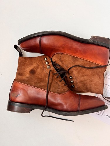 Joseph Cheaney Anna D Balmoral Boot in Dark Leaf/Fox Suede size UK 5.5 RRP £415 - Picture 15 of 15