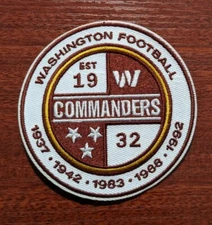 Washington Commanders 3.5" NFL Football Team Redskins Embroidered Iron On Patch
