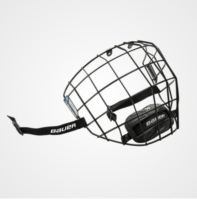 Bauer TV II Facemask All Black Cage Hockey Mask Hockey Wire Cage