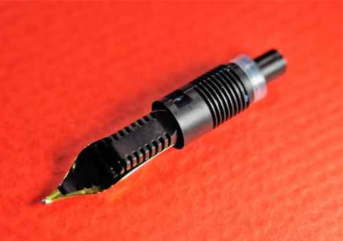 Pluma Estilográfica SENATOR Negro/GT Iridio Plumín "M" Pistón Relleno Alemán c.1969 - Imagen 6 de 11