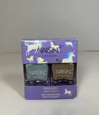 Nails Inc Sparkle Like A Unicorn Polish Duo NEW
