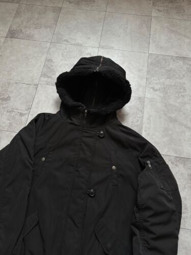 Crazy Zip Hood Bomber LGB If Six Was Nine Style Faux Fur Zip Y2K Black Jacket - Picture 3 of 13