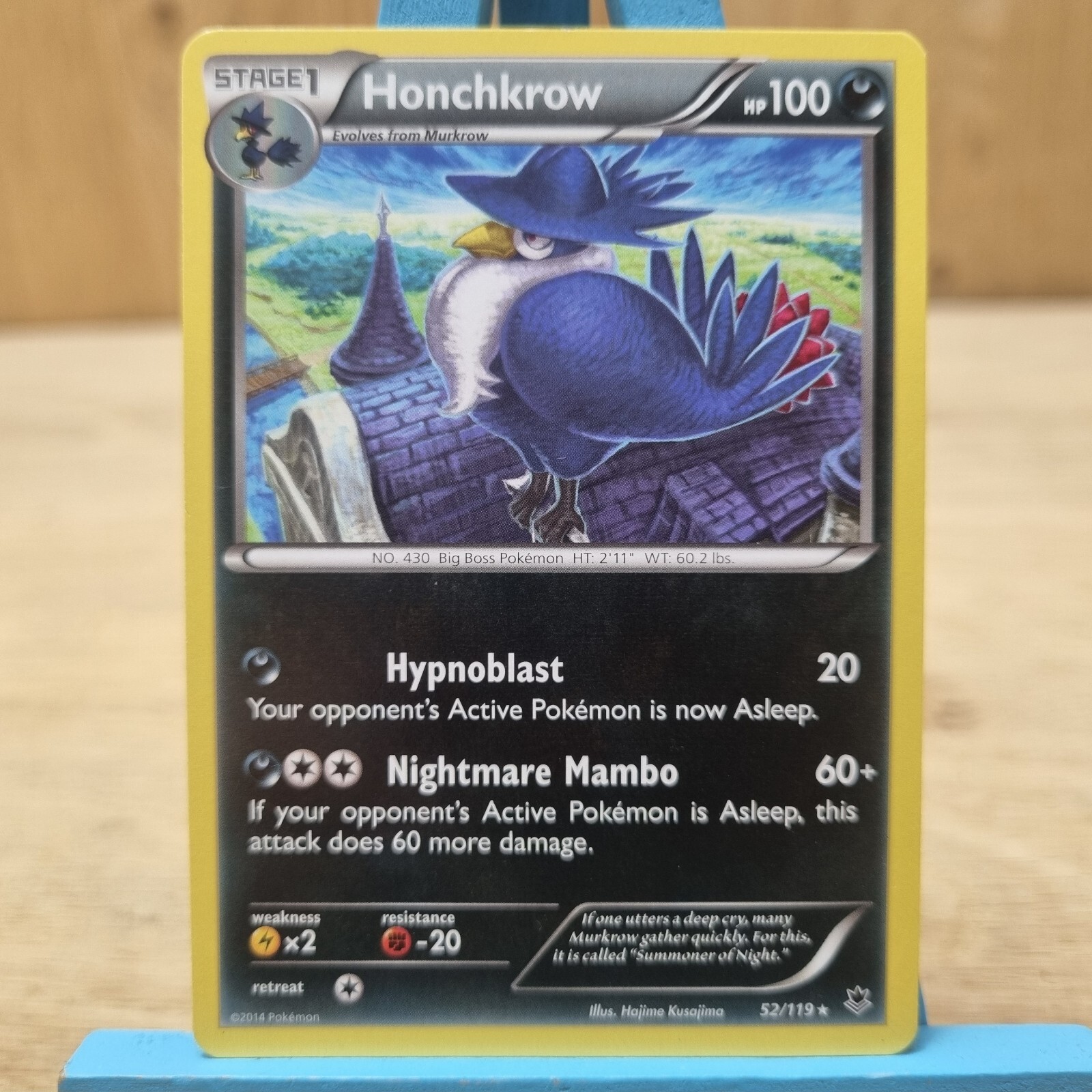 Honchkrow 52/119 Phantom Forces LP/EX Pokemon Card