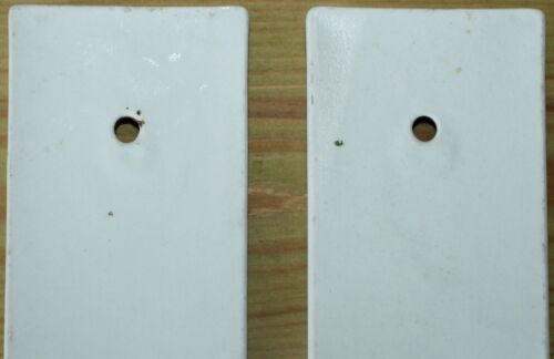 2 Vintage French Blue Floral Ceramic Door Finger Plates - Picture 4 of 7