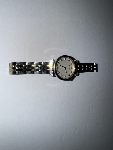 Bulova Women's Watch Quartz Diamond Accent Mother of Pearl Dial Two Tone Working - Picture 3 of 20