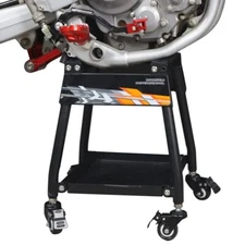 Dirt Bike Stand Heavy Duty Design Movable Motorcycle Repair Stand with Wheels