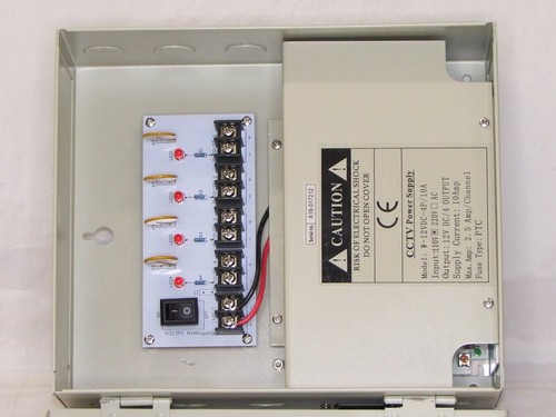 4 Channels 12VDC 10Amp resettable PTC Regulated CCTV Cameras Alarm Power Supply - Picture 6 of 6