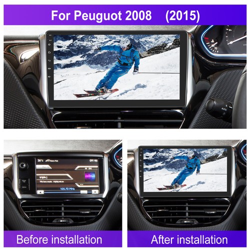 For Peugeot 208 2008 10" Android 13 Car Stereo Radio GPS NAVI Carplay Head Unit - Picture 2 of 14