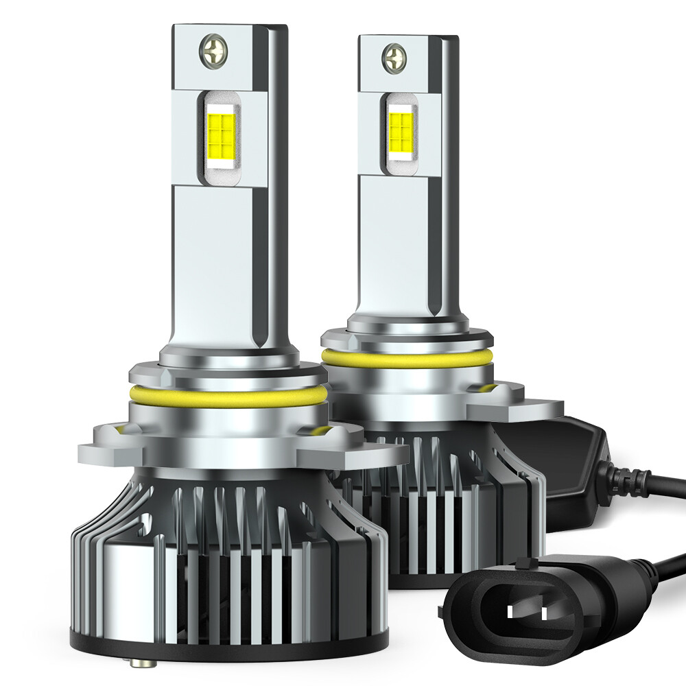 2Pc 9012 HIR2 LED Headlight Bulbs kit Hi Low Beam 6500K Super Bright High Power