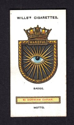 40258/ Wills´s Cigarettes   Ships´ Badges   No. 33   H.M.S. Wakeful
