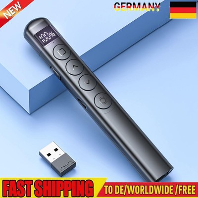 2.4GHz Wireless Presenter Remote with Hyperlink Red Lasers Page Turning Pen