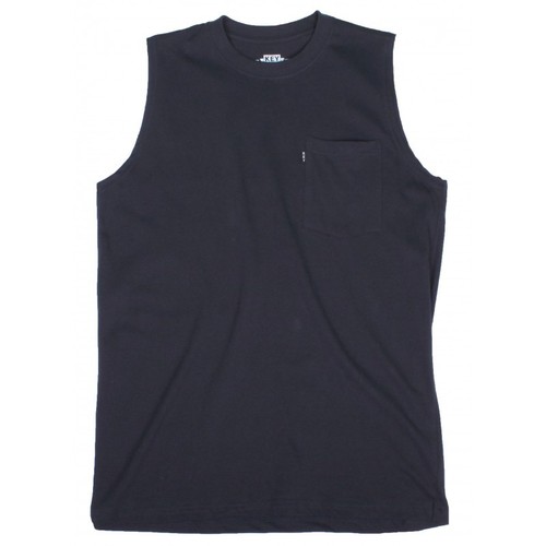 Key Sleeveless Pocket T. Key Mens No 