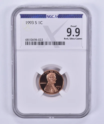 Proof 9.9 UCAM RD 1993-S Lincoln Memorial Cent NGC X NGCX