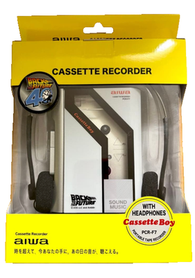 aiwa カセットプレイヤー PCR-F7 バックトゥザフューチャー BTTF Aiwa PCR-F7 Back to the Future 40th Aniv Cassette Player w