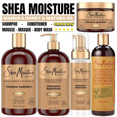 Shea Moisture Manuka Honig & Mafura Öl Shampoo - Maske - Milch - Kostenlose Lieferung