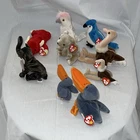 Ty Beanie Babies Lot of 8 Retired Vintage 2000 Snort Rocket Kuku Almond