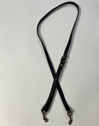 Coach Replacement Leather Strap Bag Thin Green Black Metallic Hardware - Picture 15 of 16