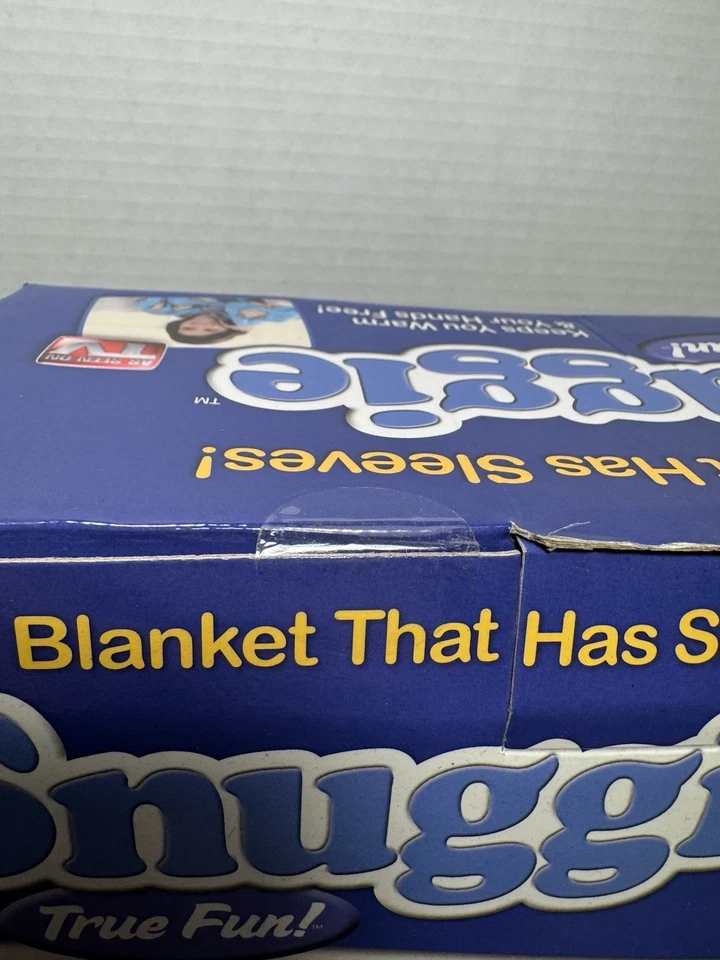 SNUGGIE THE BLANKET THAT HAS SLEEVES AS SEEN ON TV BLUE/MONKEY NEW IN BOX - Image 4 of 4