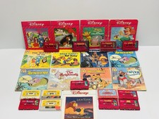 Disney Read Along Books Various Cassette Tapes 13 Books 13 Tapes 4 Matching
