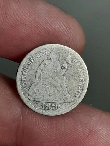 1873-P Seated Liberty Dime — photo from the most recent tracked eBay sale