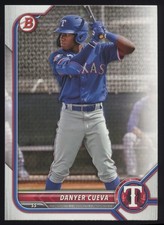 2022 Bowman Draft #BD-148 Danyer Cueva  Texas Rangers