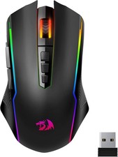 High-Precision Wireless Gaming Mouse with RGB Backlighting - 12000 DPI, Black