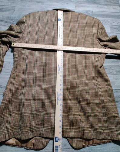Brooks Brothers Glen Plaid Wool Cashmere Sport Coat Made in USA Men's Size 46 - Picture 8 of 15