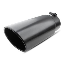 5 inch Inlet Exhaust Tip, 6" Outlet 15" Overall Length Stainless Steel Exhaust