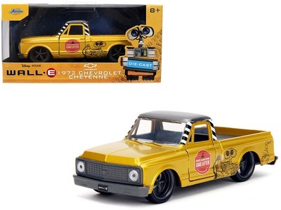 1972 Chevy Cheyenne Pickup Wall-E Hollywood Rides 1/32 Gold/Gray