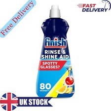 Finish Dishwasher Rinse Aid Lemon 400ml – Ultimate Clean, Diamond Shine, Better