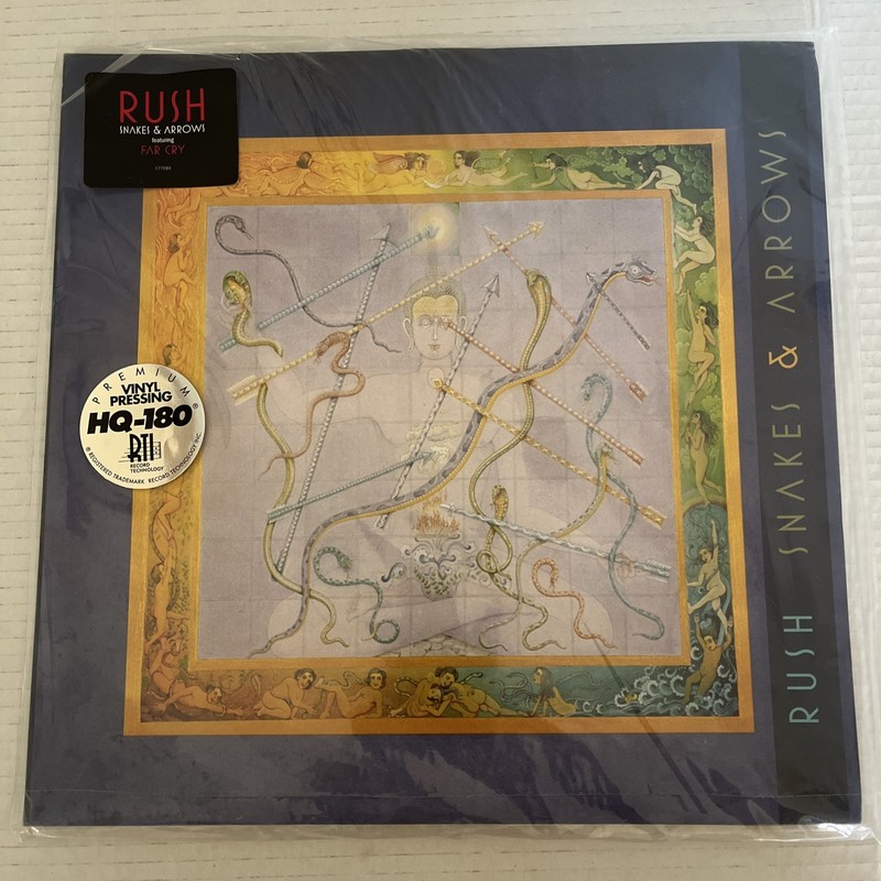 Rush Snakes & Arrows 2007 180 gram LP Vinyl Original Release Atlantic Recording