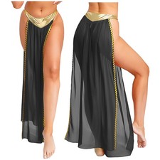 Women Costumes Ballet Dress Fancy Dress Skirt Egyptian Shiny Waistband Metallic