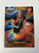 2026 Panini Prizm WNBA Hailey Van Lith Groovy Red #17/99 SSP Sun🔥🔥📈
