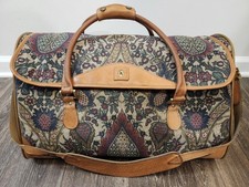 Vintage Hartmann Flame Tapestry Paisley Duffel Travel Carry On Weekender Bag