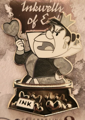 Disney Parks 2025 Inkwells Of Evil Villain Queen Of Hearts Pin LE 4000 - Picture 1 of 2