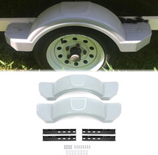 Pair Axle Trailers Fenders 12" Wheels Tires Skirt Boat Molded 300Lbs Set of 2