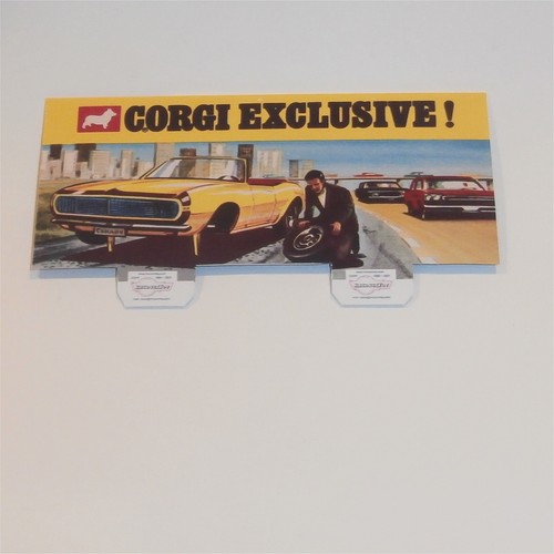 Corgi Toys 338 Chevrolet Camaro Box Header Card Only - Picture 2 of 4