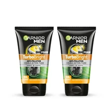 Garnier Men Face Wash Brightening & Anti-Pollution 100 g Pack of 2