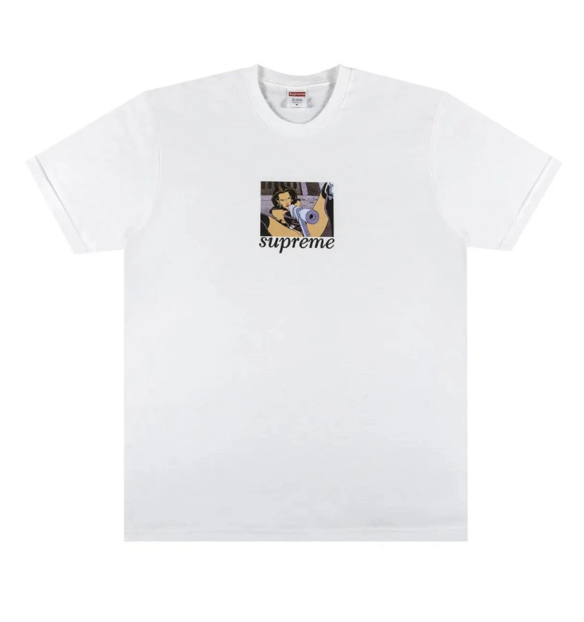 SUPREME   TEE SHIRT AEON FLUX GUN   M   T SHIRT BLANC   SS22   NEUF