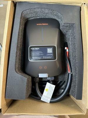 WOLFBOX Level 2 EV Wall Charger E50  Grey Electric Vehicle EVSE New