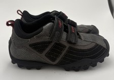 Geox Youth Respira Hook And Loop Shoes Black Grey Red 3